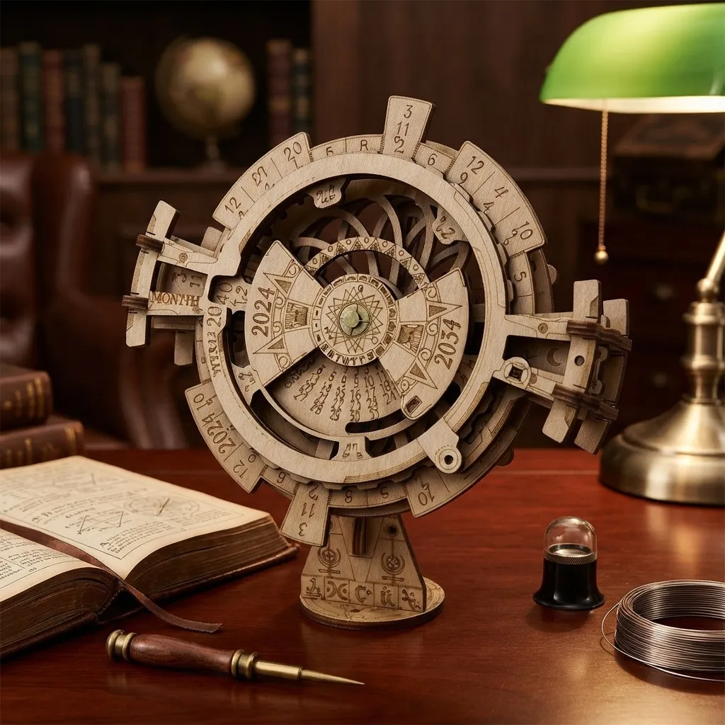 Wooden Mechanical Puzzles Perpetual Calendar